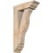 Ekena Millwork Funston Traditional Smooth Bracket w/ Offset Brace, Douglas Fir, 5 1/2"W x 16"D x 28"H BKT0604X16X28FST01SDF - alternate 1